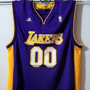 USED - NBA - LA LAKERS - PURPLE FAN JERSEY - ADIDAS - MEN'S LARGE